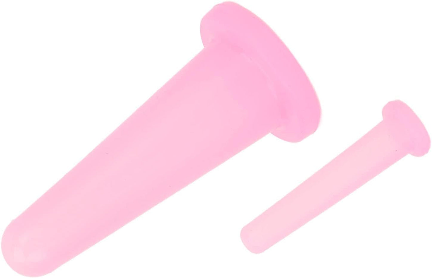 2Pcs Pink Cupping Set,Mini Silicone Face Cupping Set Vacuum Suction Massage Cups Anti Cup Facial Cupping Set for Adults,Body and Face,Anti Wrinkle,Promotes Sleep Manual Back Massagers