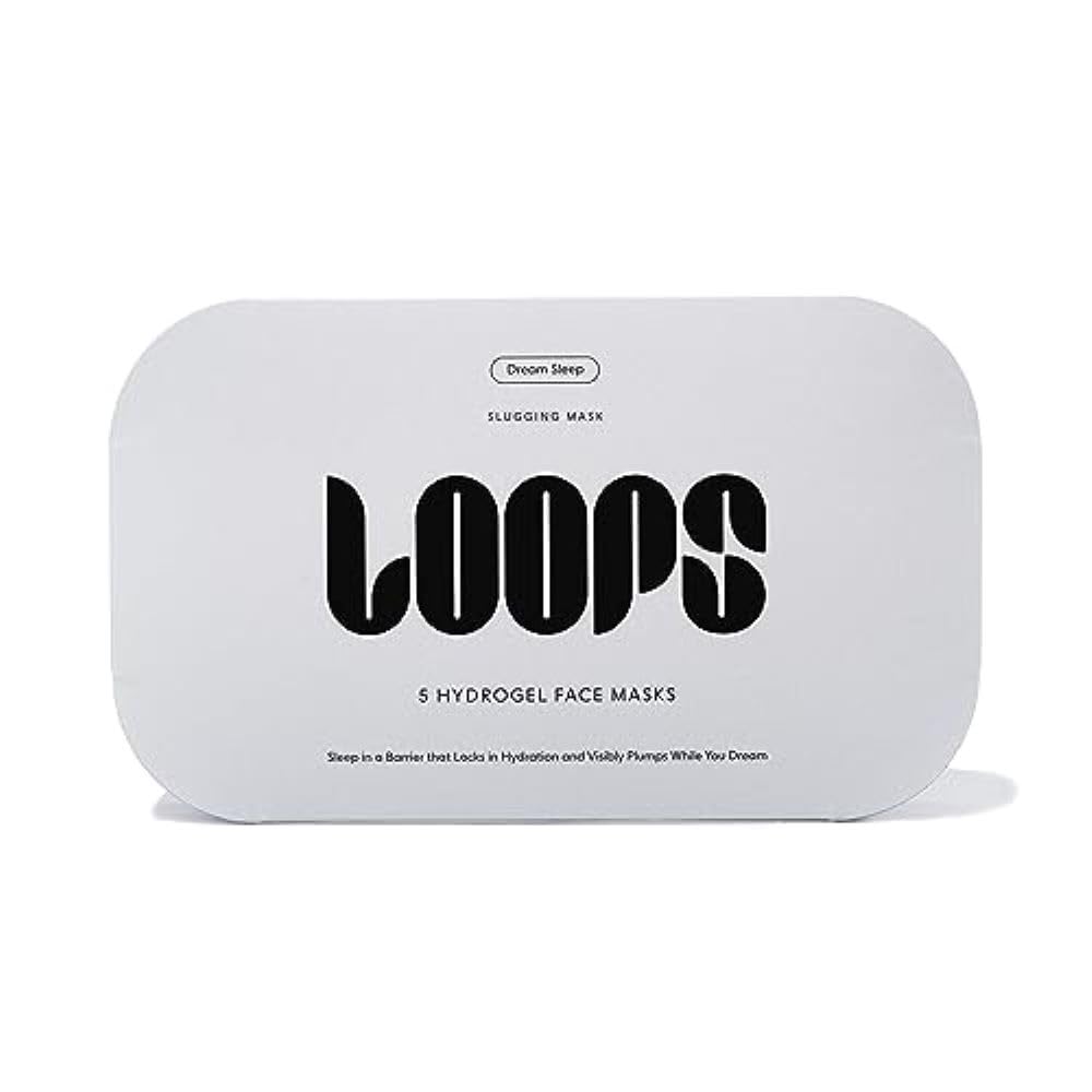 LOOPS DREAM SLEEP - Nighttime Slugging Hydrogel Facial Mask w/Natural Oils, Vitamins, Antioxidants, & Fatty Acids - Restored Skin, Toned, Plump, Hydrated - 5 pc
