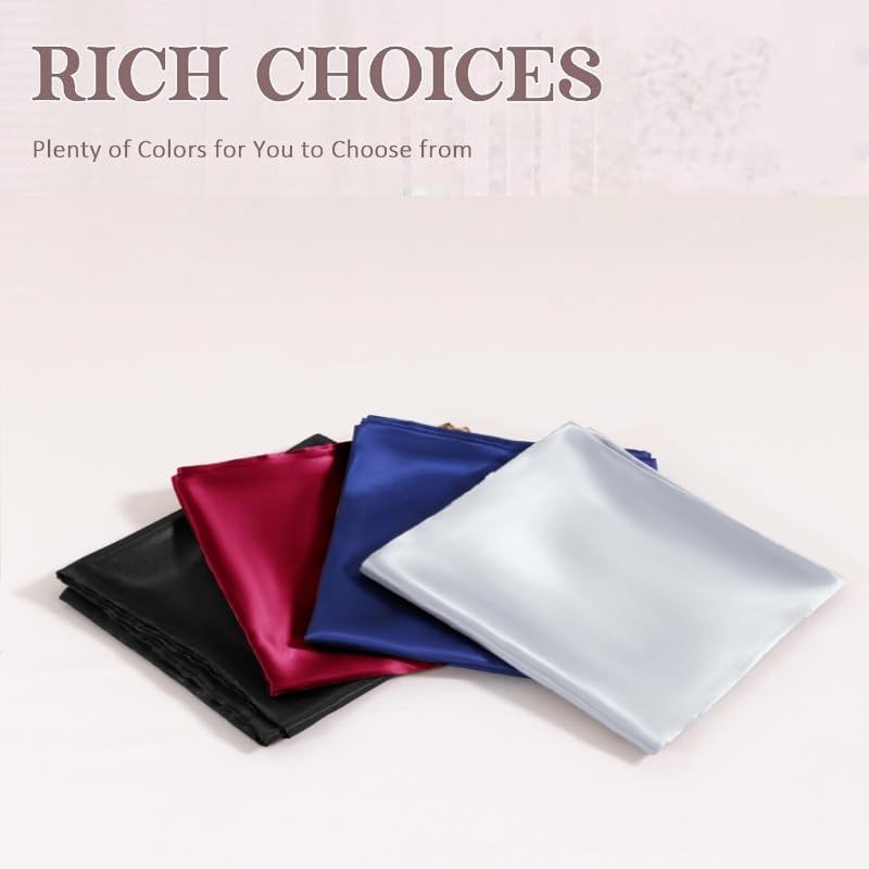 Juwenin Bedding,Luxury Satin Pillowcase with Zipper (Silky Satin Pillow Case for Hair) Set of 2 (Beige, Standard(20''x26''))