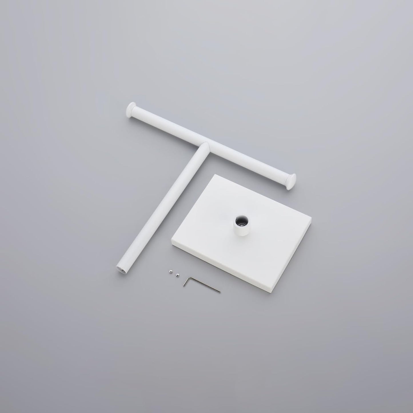 GERZWY Hand Towel Holder Standing Tree Rack for Bathroom Vanities Countertop SUS 304 Stainless Steel Towel Ring, White