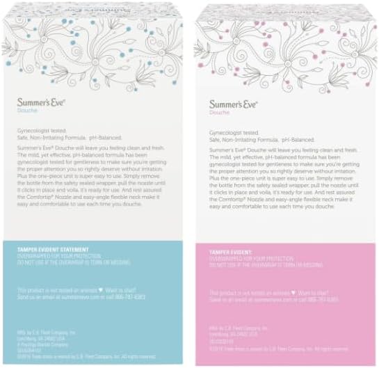 Summer's Eve Feminine Cleansing Douche, Variety Pack, Island Splash (4ct), Extra Cleansing Vinegar and Water (4ct) (2 of each)
