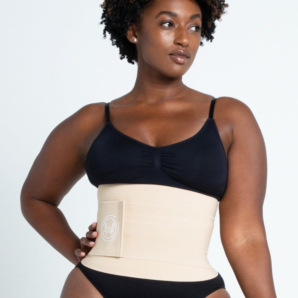 What Waist Stomach Wrap Waist trainer for women,Premium Adjustable One size Belly Wrap for Weight Loss with Velcro Fastener