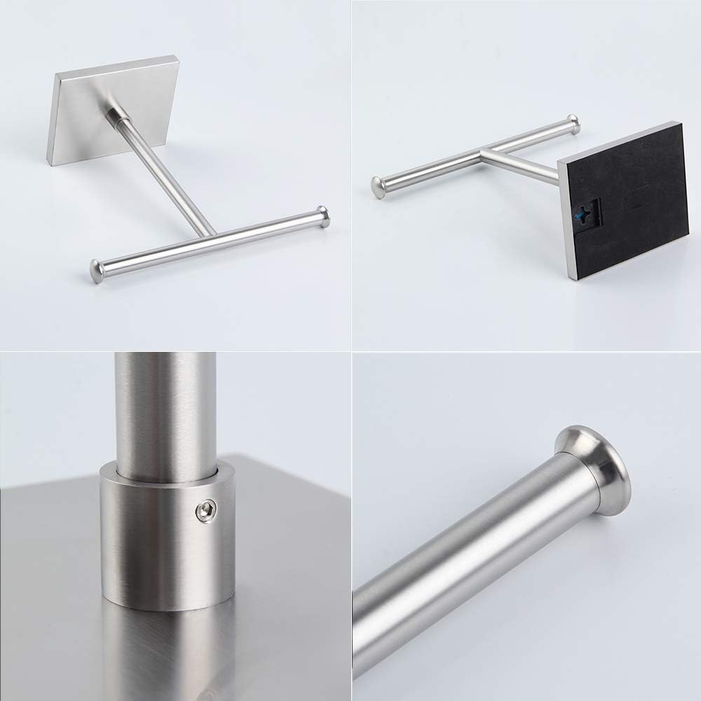 Hand Towel Holder Stand Modern Tree Rack Free Standing for Countertop, SUS 304 Stainless Steel Brushed Finished DZY011-LS