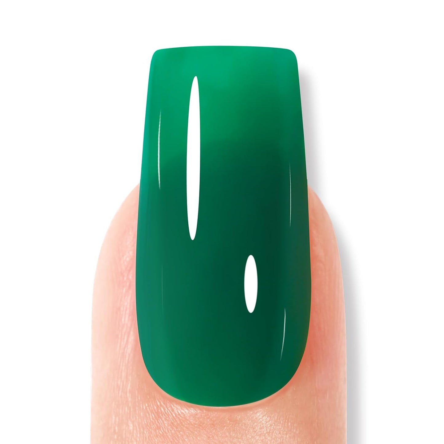AILLSA Green Gel Nail Polish Shamrock Green Gel Polish Pine Spring Gels Long Lasting Bright Color Opaque Gel Polish Soak Off U V Gel Nail Saint Patrick's Day Gifts 0.51 Fl Oz/GF08