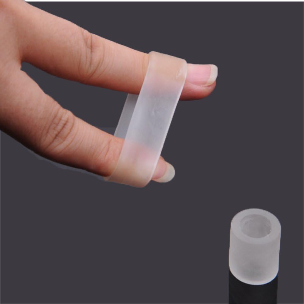 Pinky Gel Toe Protectors 10 Pcs Silicone Small Toe Sleeves Tubes Toe Caps Pads Great for Bunion Blisters, Corns, Hammer Toes, Toenails Loss, Friction Pain Relief Women Men