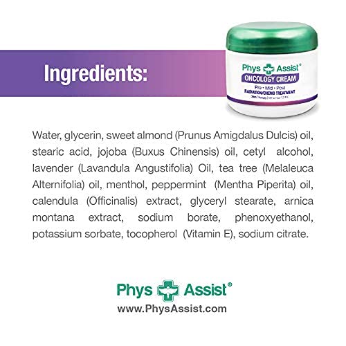 Oncology Cream 1.5 oz. Travel Size. Soothing, Calming and Hydrating to Stressed Skin Undergoing Chemo or Radiation. Made with Botanicals of Lavender, Calendula, Peppermint