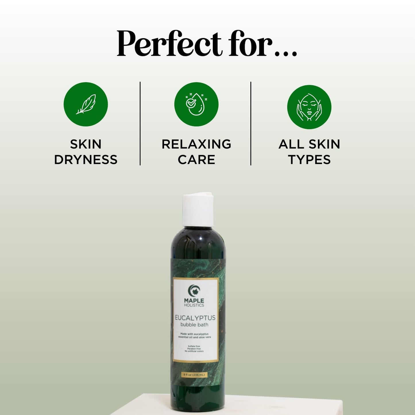 Premium Eucalyptus Bubble Bath Soap - Sulfate Free Adult Bubble Bath for Women and Men with Relaxing Essential Oils with Vitamin E - Foaming Bath Oil for Dry Skin Featuring Aromatherapy Oils