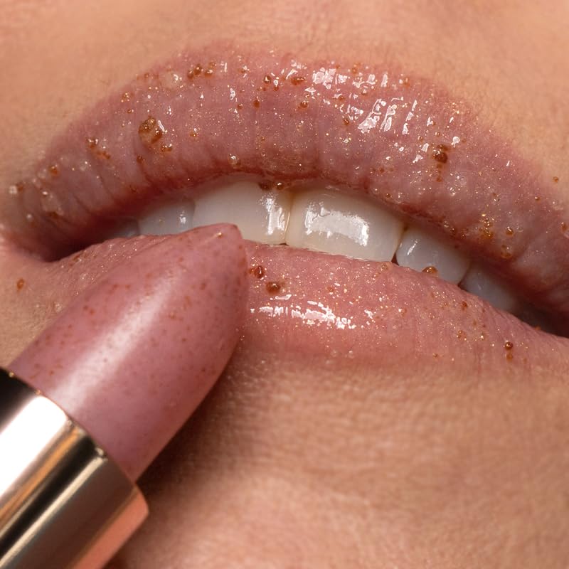 Natural Lip Scrub – 100% Natural Lip Exfoliator Made in Australia, Cruelty-Free | Polishes with Sugar Crystals | Nourishes with Shea, Jojoba & Avocado Oils | For Smooth, Beautiful, Hydrated Lips