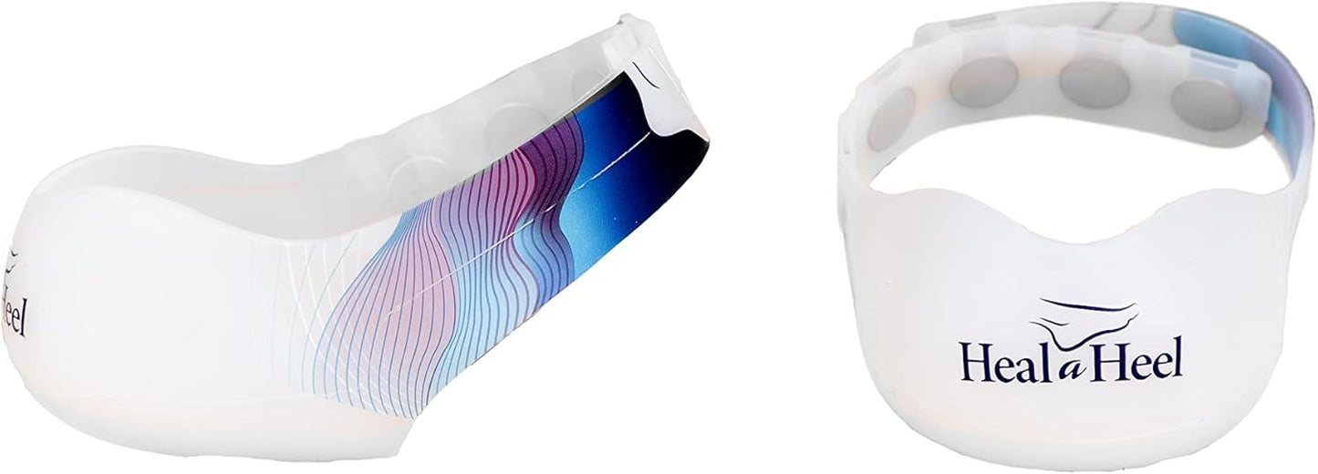 Silicone Heal Cups (Adjustable) | Heel Cups for Cracked Heels | Comfortable and Durable Heel Cup for Cracked Heel Repair | Cracked Feet Treatment | Silicone Socks