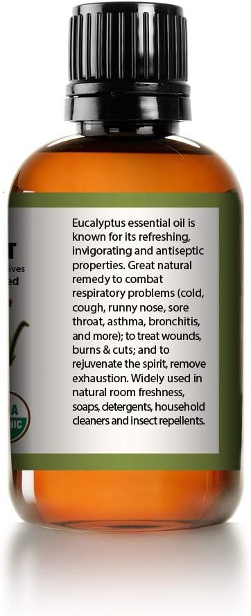 Mayan's Secret Pure Carrier and Essential oils for Skin Care, Hair, Body Moisturizer for Face-Anti Aging Skin Care (Eucalyptus Smithii Organic Oil, 4oz)