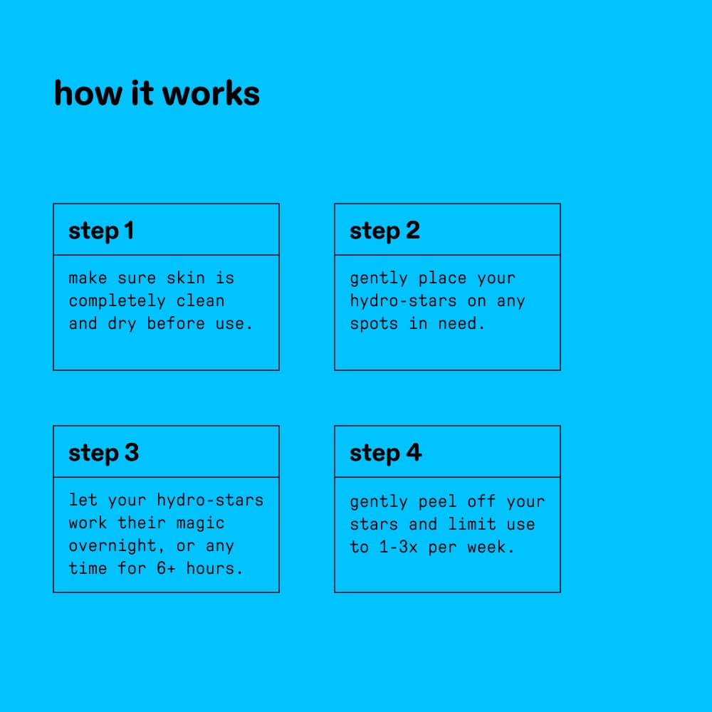 Starface Hydro-Star + Salicylic Acid Pimple Patches and Big Blue Compact, Helps Shrink and Soothe Deeper Spots, Cute Star Shape, Vegan, 32 count