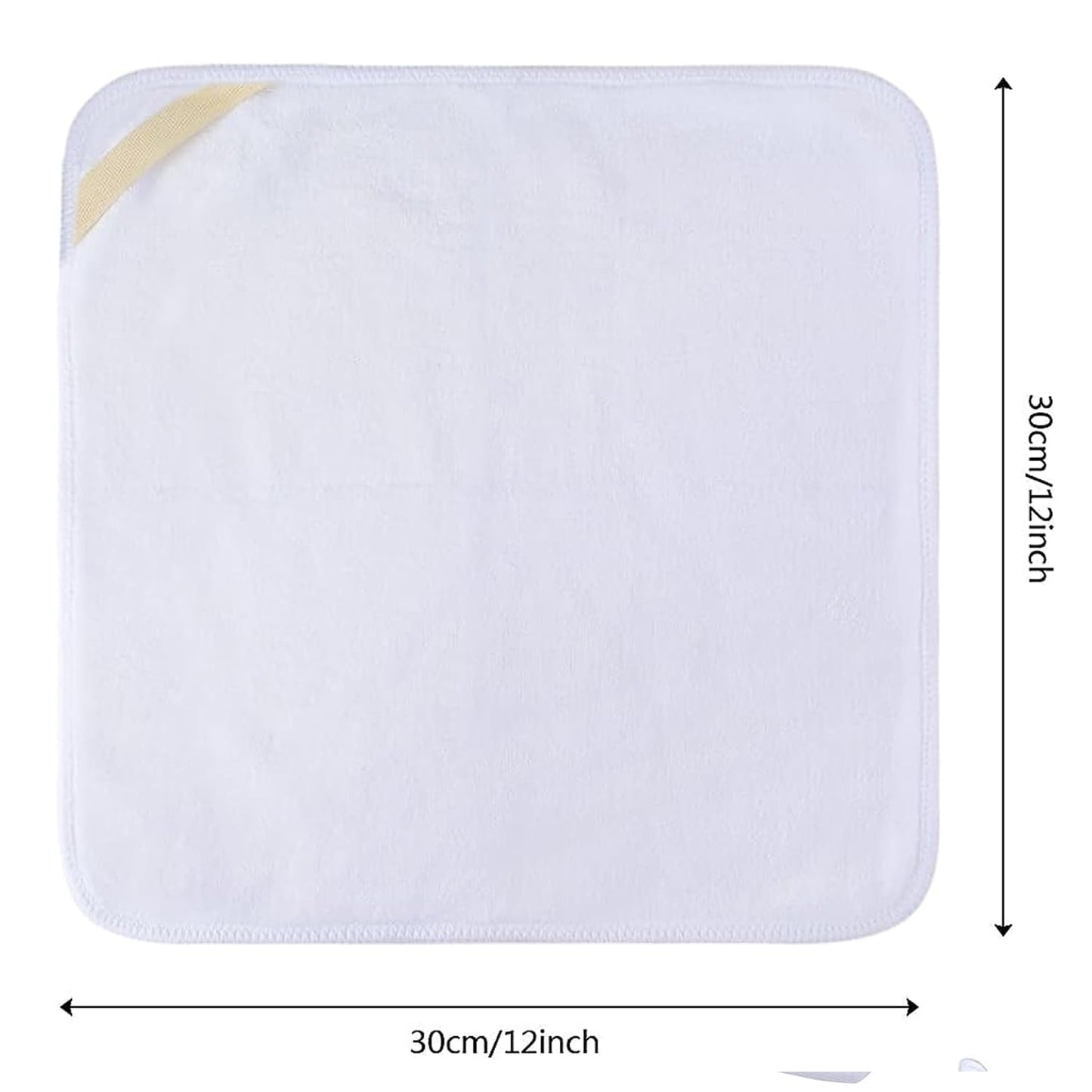 VORLAN Microfiber Facial Cloths Fast Drying Washcloth Absorbent Face Wash Cloth Soft Makeup Remover Cloths 12inch x 12inch