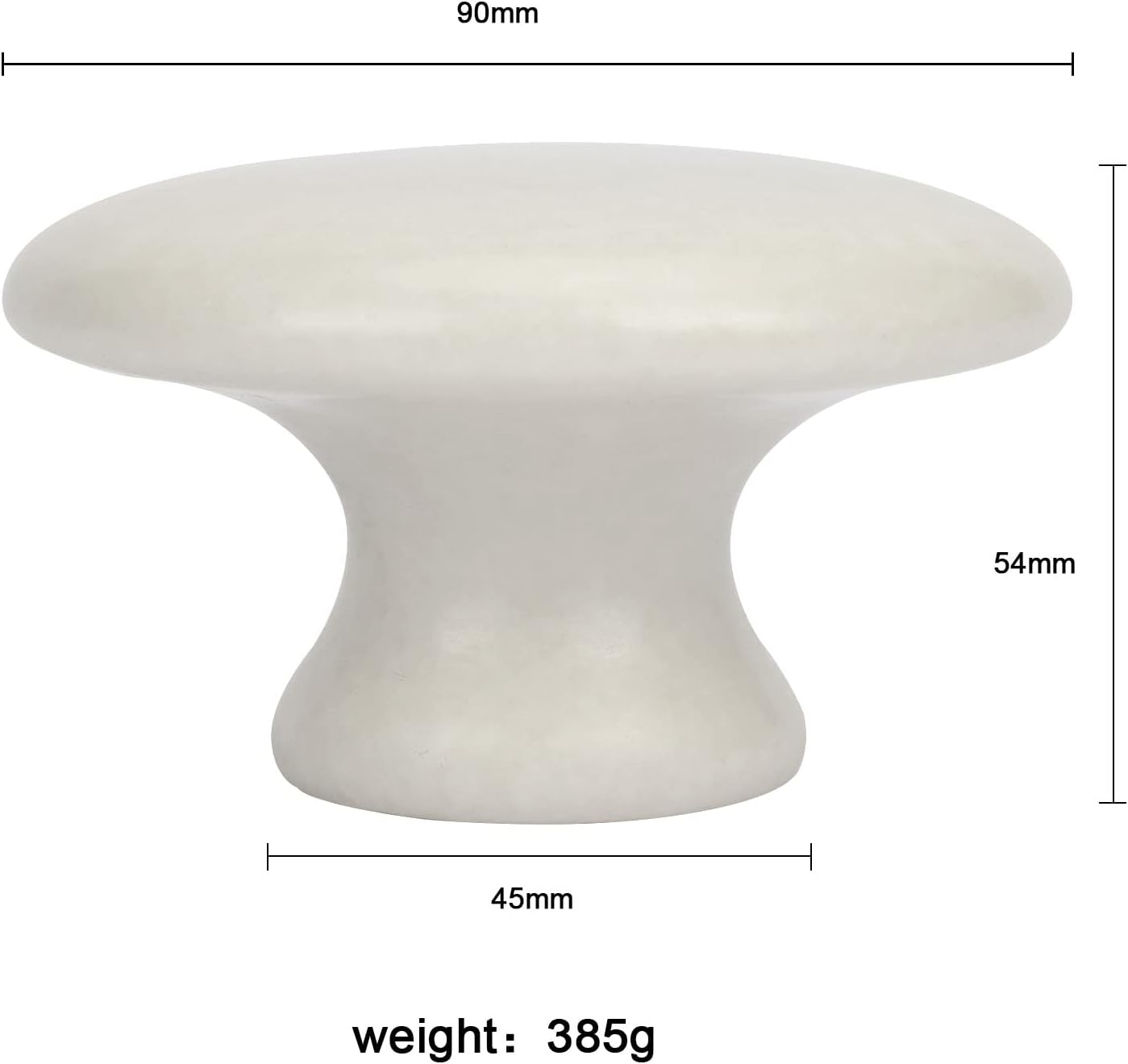 gemshan Guasha Massage Tool Mushroom Shape Natural Jade Stone for Body Face for Essential Massage Spa Massage Therapy