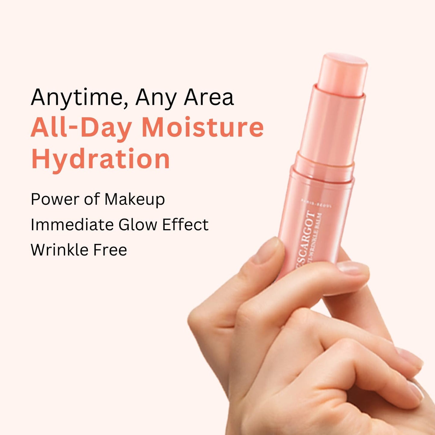 Elensilia Snail Filtrate Anti-Wrinkle Multi Balm Stick I All-In-One Wrinkle Free Balm, Instant Natural Glow Care For Neck, Under Eye Bags, Lips I Hydrating Moisturizer For Skin Care