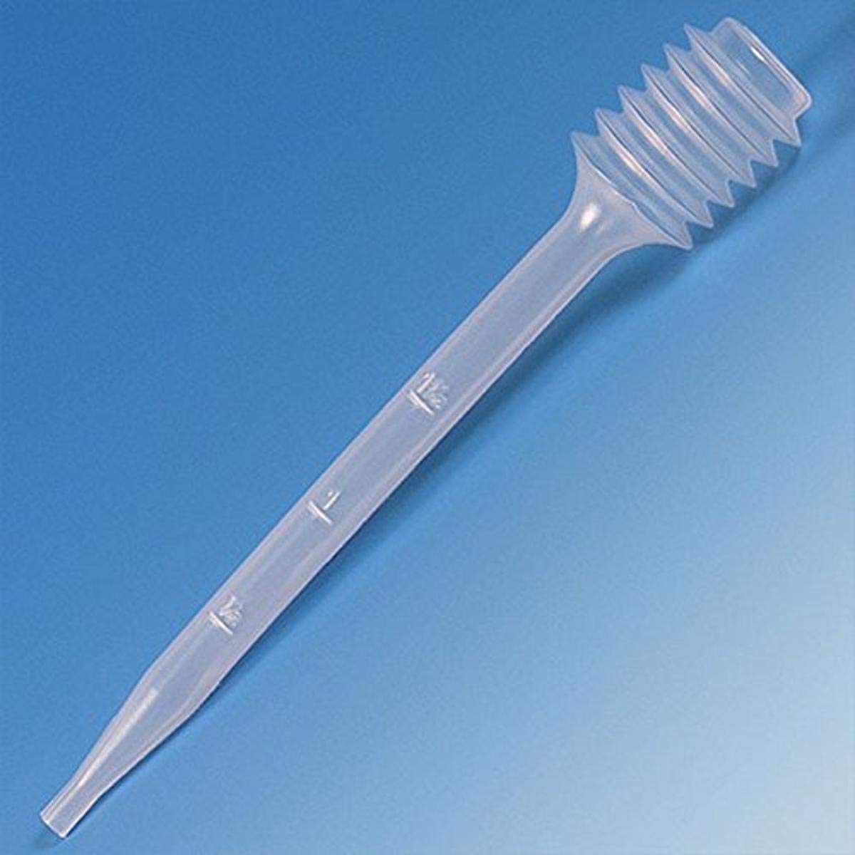 Globe Scientific 138002-100 LDPE Graduated Transfer Pipet, Bellows, Non-Sterile, 140mm Length, 7.0mL Capacity (Bag of 100)