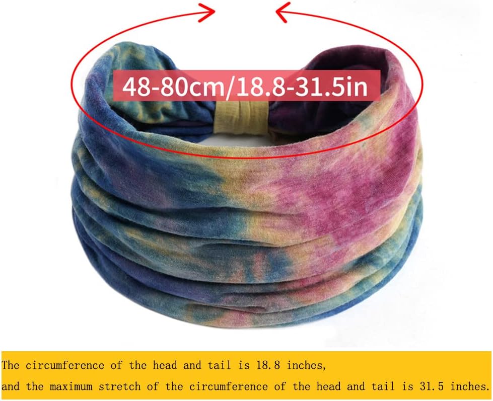 K-Elewon 3 Pack Women Wide Elastic Head Wrap Headband Sports yoga Hair Band