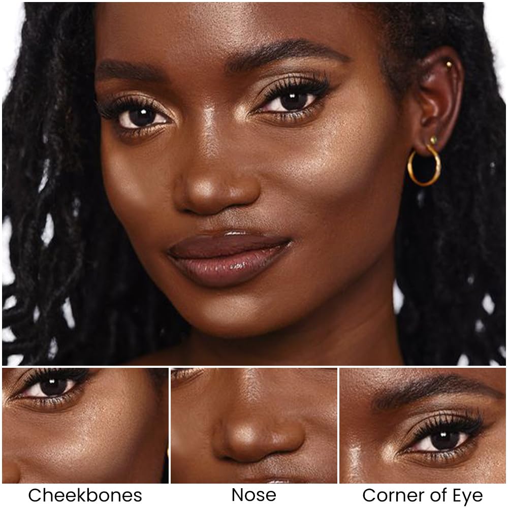 evpct 2in1 Face Shaping & Contouring Stick Cream Contour Concealer Bronzer Stick Makeup Kit for Beginner Face Highlighter Makeup Stick contorno maquillaje de maquillaje profesional,NEW Rich