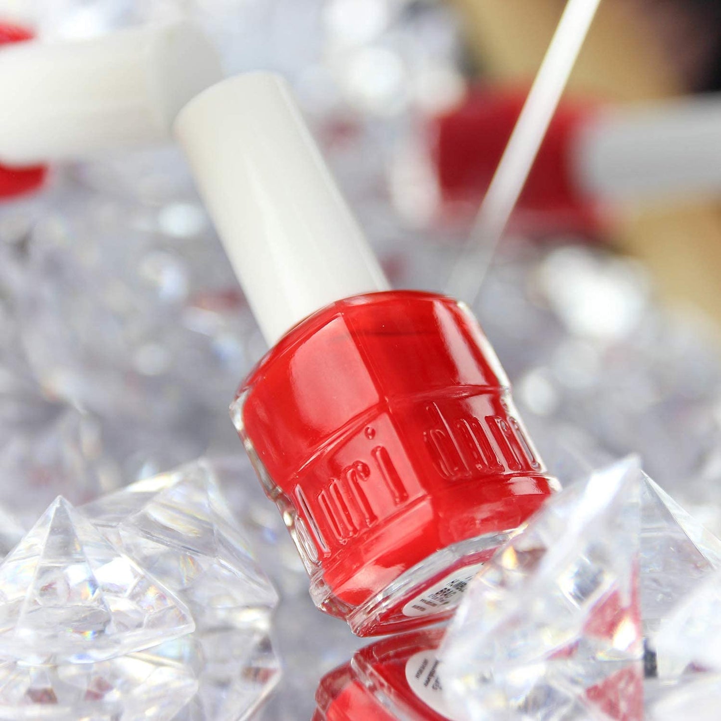 duri Nail Polish, 753 Humble Brag, Elegant Red, Full Coverage, Fast Drying, Glossy Finish, 0.45 Fl Oz