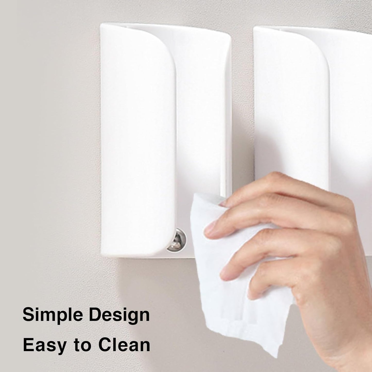 Wall-Mounted Electric Toothbrush Holders, Adhesive Electric Toothbrush Holder Stand, Bathroom Organizer Rotating Electric Toothbrushes Holder, ABS&Stainless Steel, White, 4 Pack