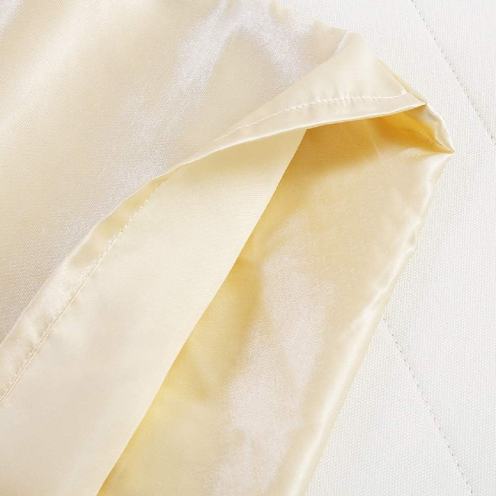 Silky Satin Toddler Pillowcases Set of 2, Super Soft Travel Pillow Covers, Small Kids Pillow Cases with Envelope Closure, 13"x 18", Champagne
