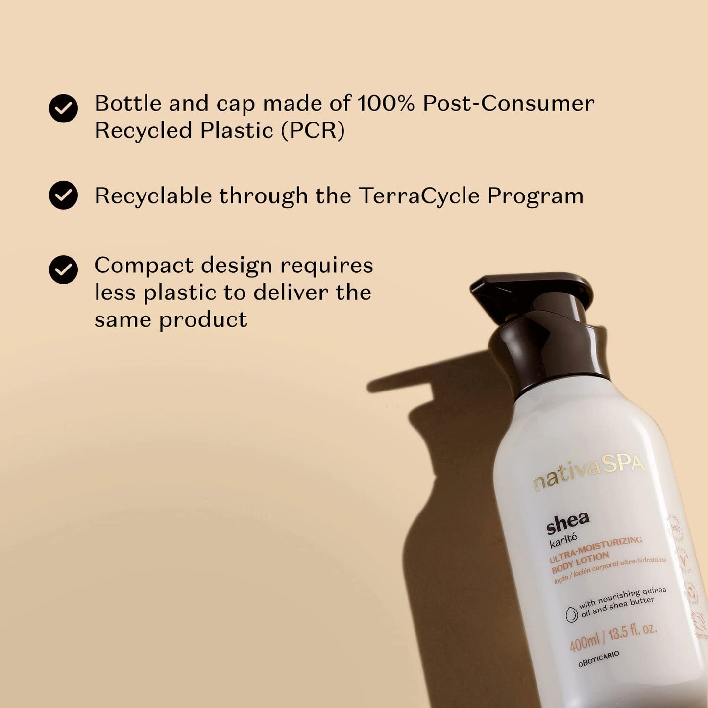 Nativa SPA Shea Moisturizing Body Lotion, Fragranced Skin Moisturizer with Purified Quinoa Drops, 13.5 Ounce