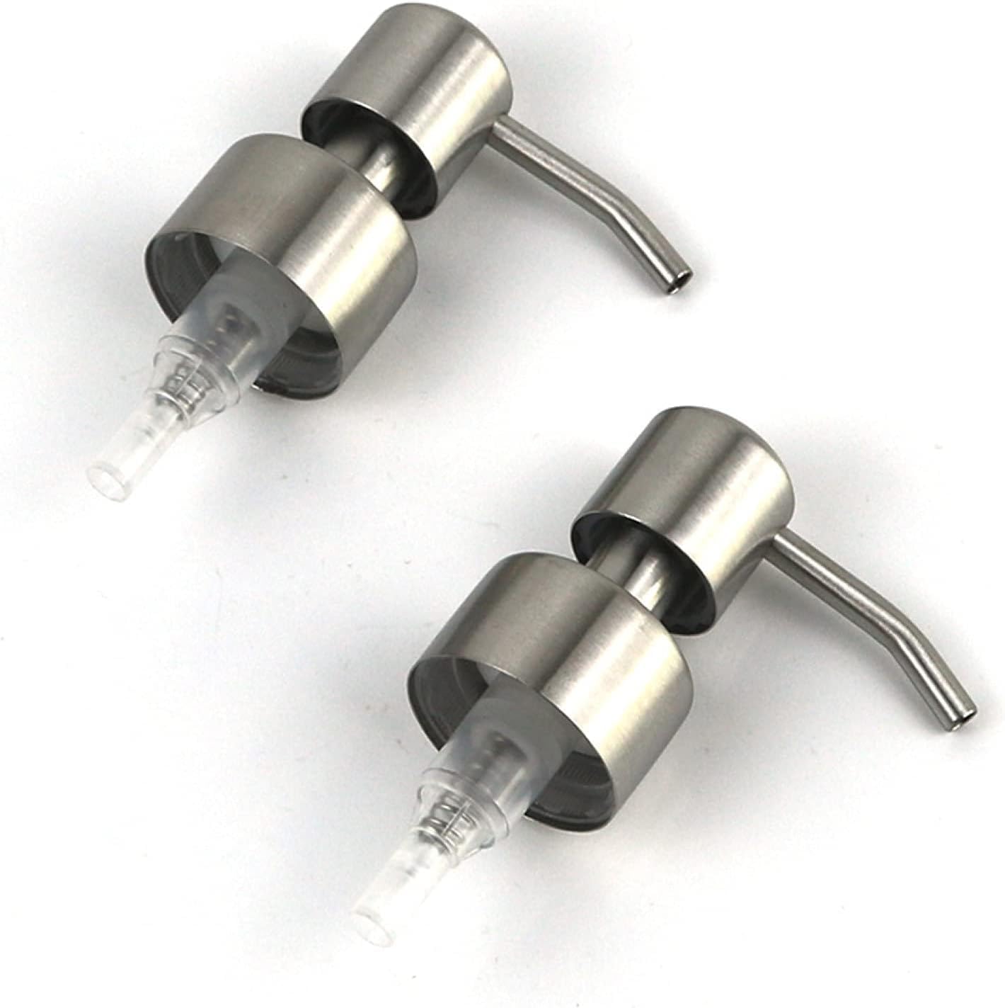 Minimalist Style Liquid Soap Dispenser for Bathroom Kitchen,Stainless Steel Liquid Hand Soap Dispenser Foam Nozzle Pump Bottle Press Head - Stainless Steel Countertop Soap Dispensers and Holders