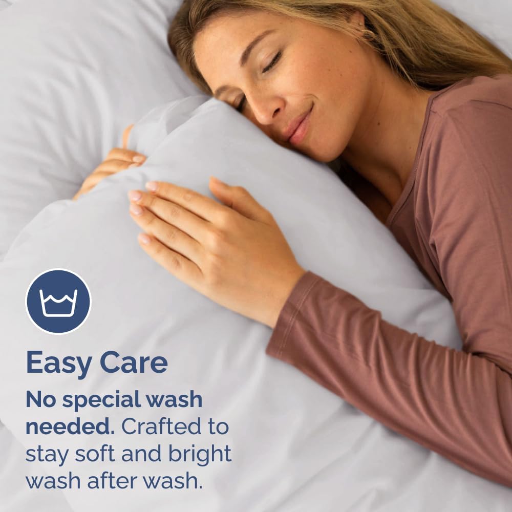 Standard Pillow Cases Set of 8 - Ultra Soft Hotel Quality Pillowcase Covers - Comfy & Wrinkle Free - Shrink, Stain and Fade Resistant - Machine Washable Pillow Protectors - 8 Piece Set - French Grey