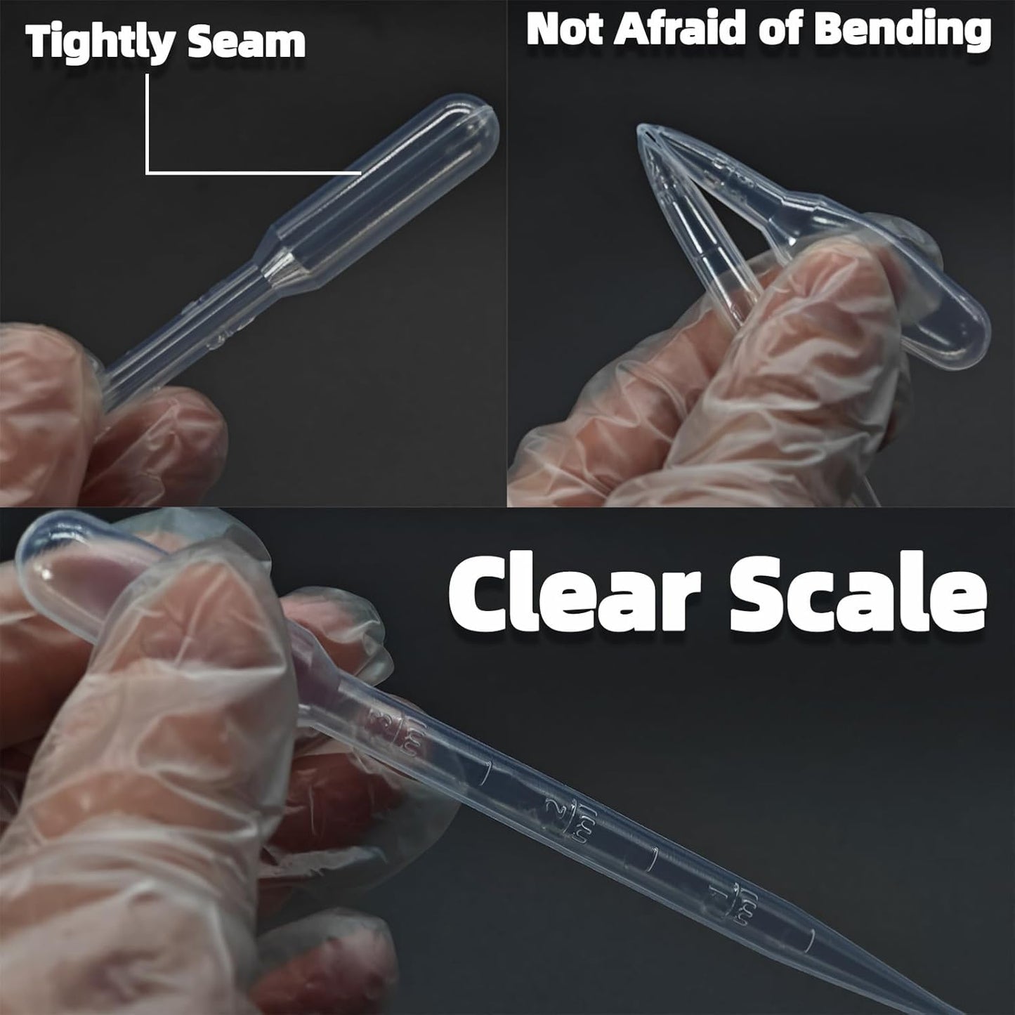 20 PCS 3ml Dropper Pipettes - Disposable Pipettes Dropper for Accurate Liquid Transfer, Perfect for Essential Oils, Resin, Crafts, Labs, Kids Activities - Plastic Pipette, Droppers