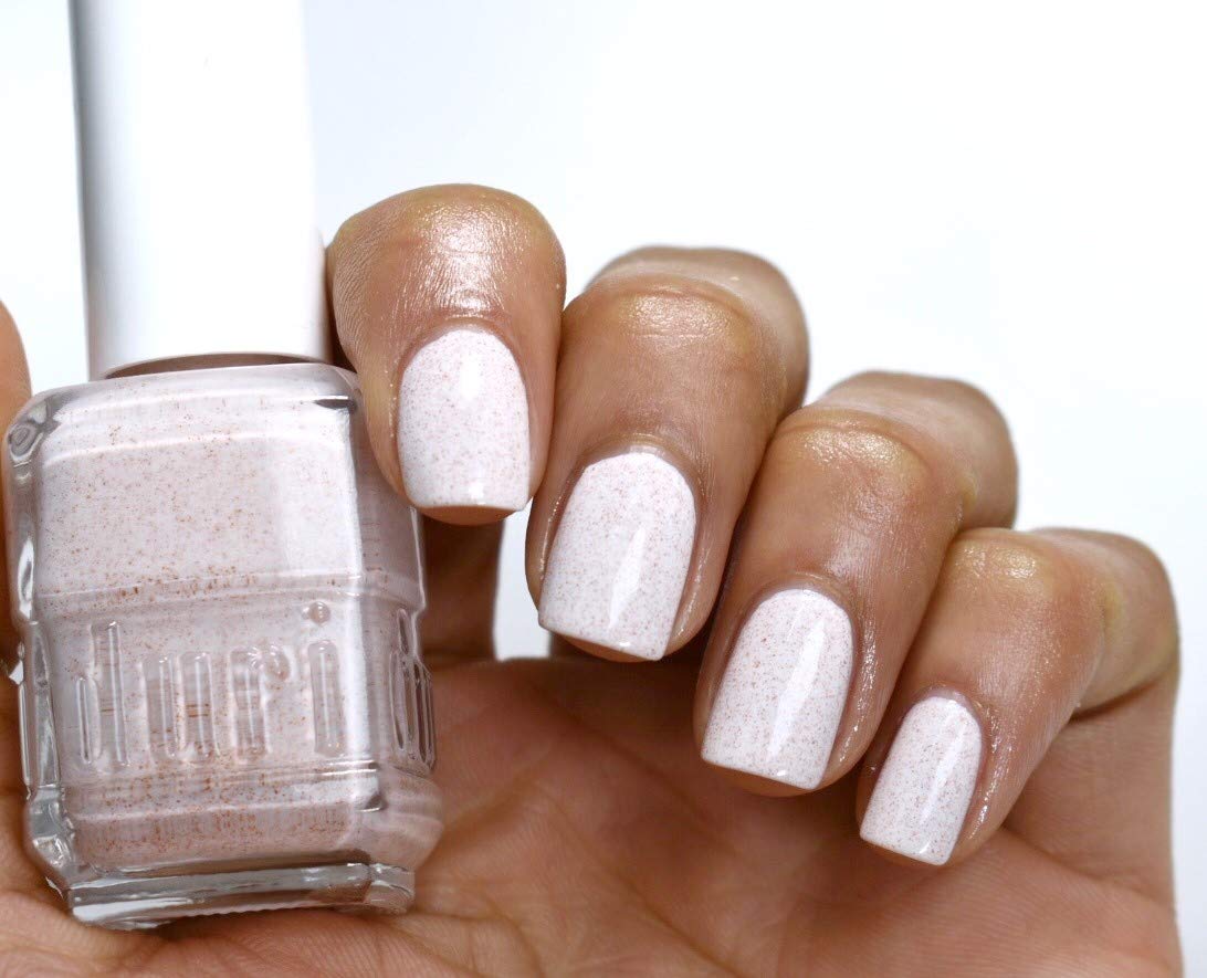 duri Nail Polish, 772 Candy Sky, Baby Pink Speckle Lacquer, Full Coverage, Textured Dot Design | 0.45 Fl. Oz.