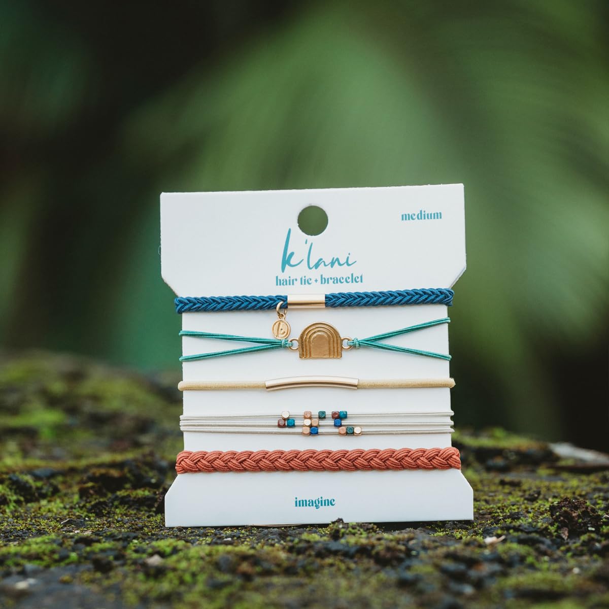 K'lani Hair Tie Bracelets for Women - Elastic Hair Bands That Double as Stylish Jewelry - Discover - Large