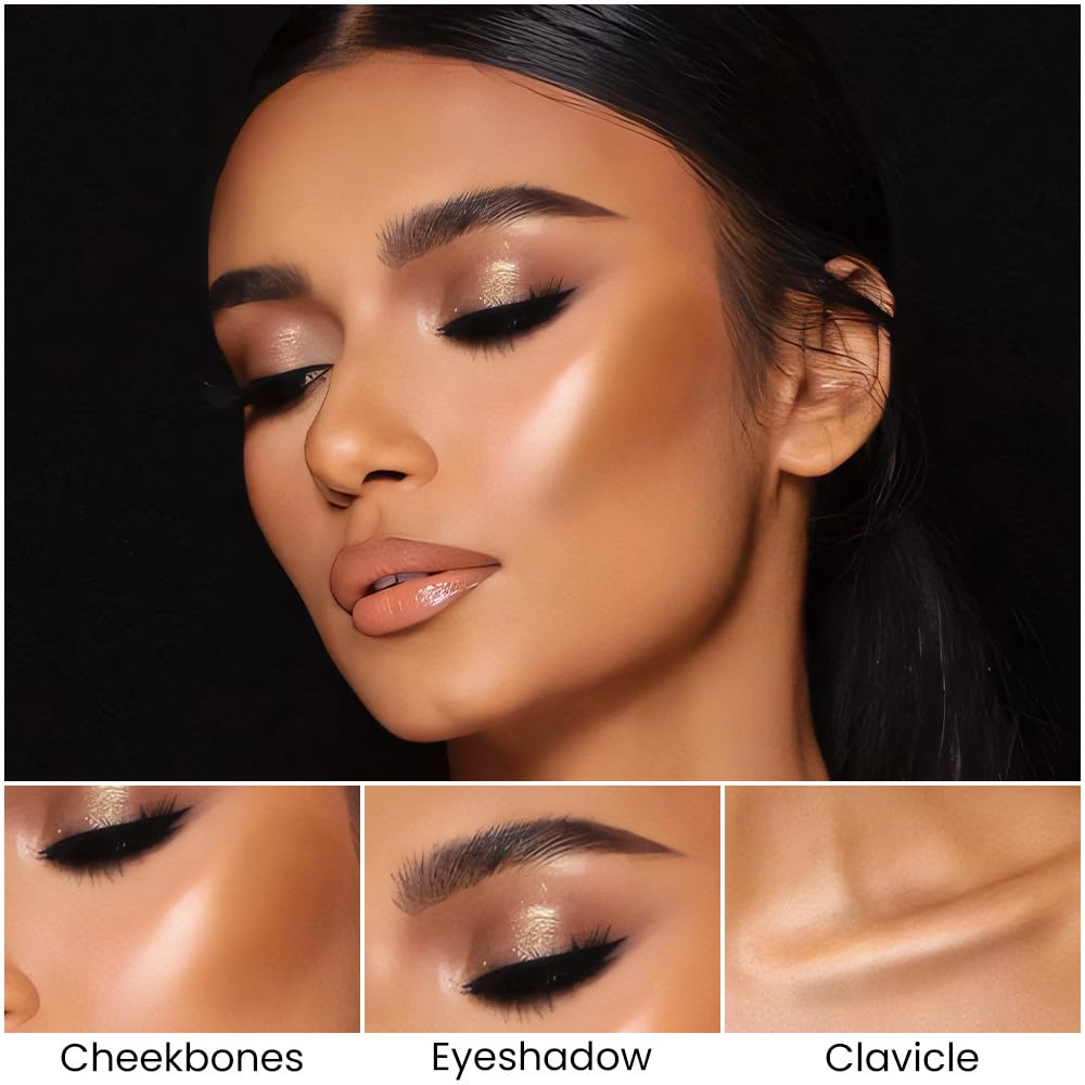 evpct 2in1 Face Shaping & Contouring Stick Cream Contour Concealer Bronzer Stick Makeup Kit for Beginner Face Highlighter Makeup Stick contorno maquillaje de maquillaje profesional,NEW Medium Tan