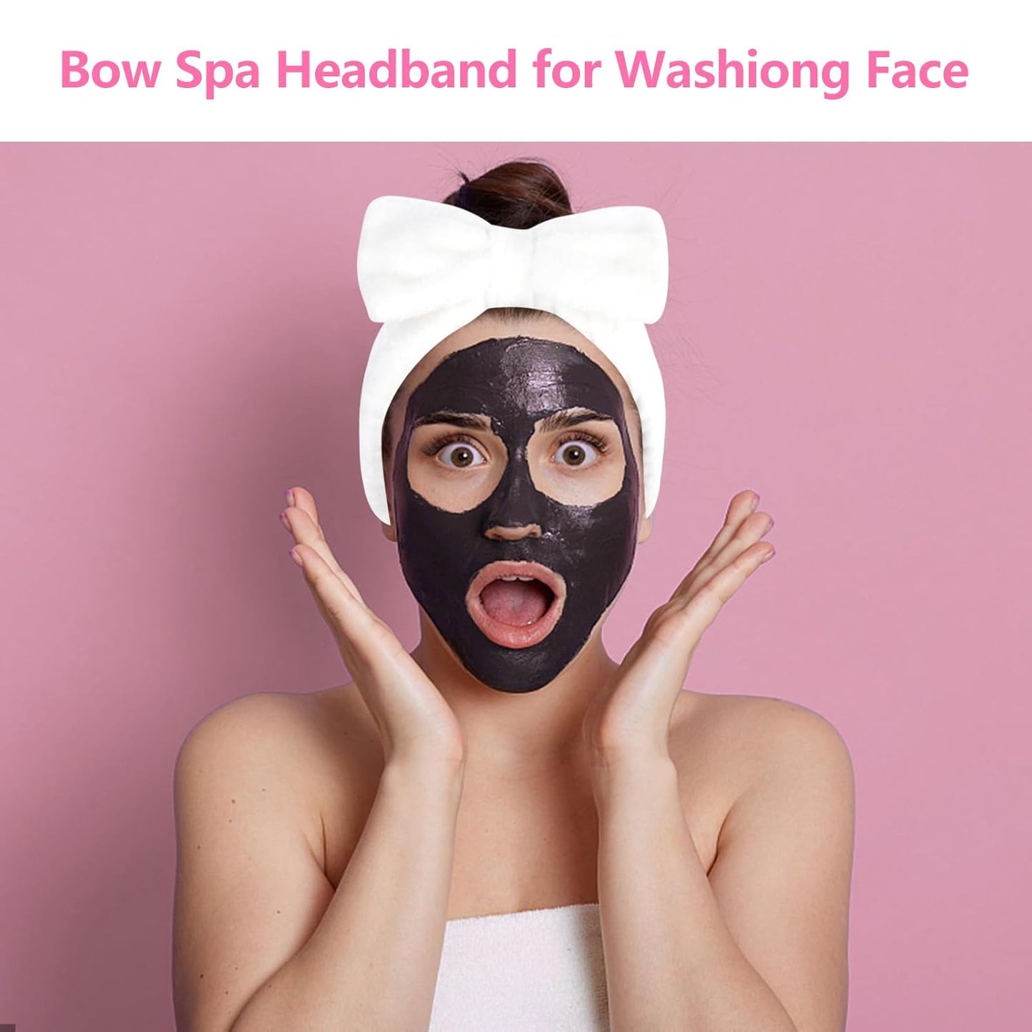 Ondder Skincare Headband for Washing Face Spa Makeup Face Wash Headband Skin Care Headbands Terry Cloth Head Band Bachelorette Party Favors Spa Party Hair Accessories Bachelorette Gifts for Bride