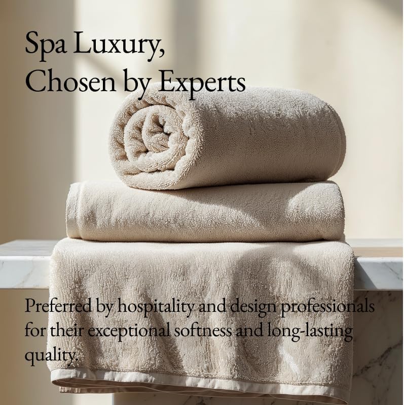 Italic Ultraplush 100% Australian Cotton Washcloths - Set of 2 Luxury Plush Face Wash Cloths, Soft and Absorbent 800 GSM Washcloth for Bathroom, Spa, Gym, Face and Body (Sand)