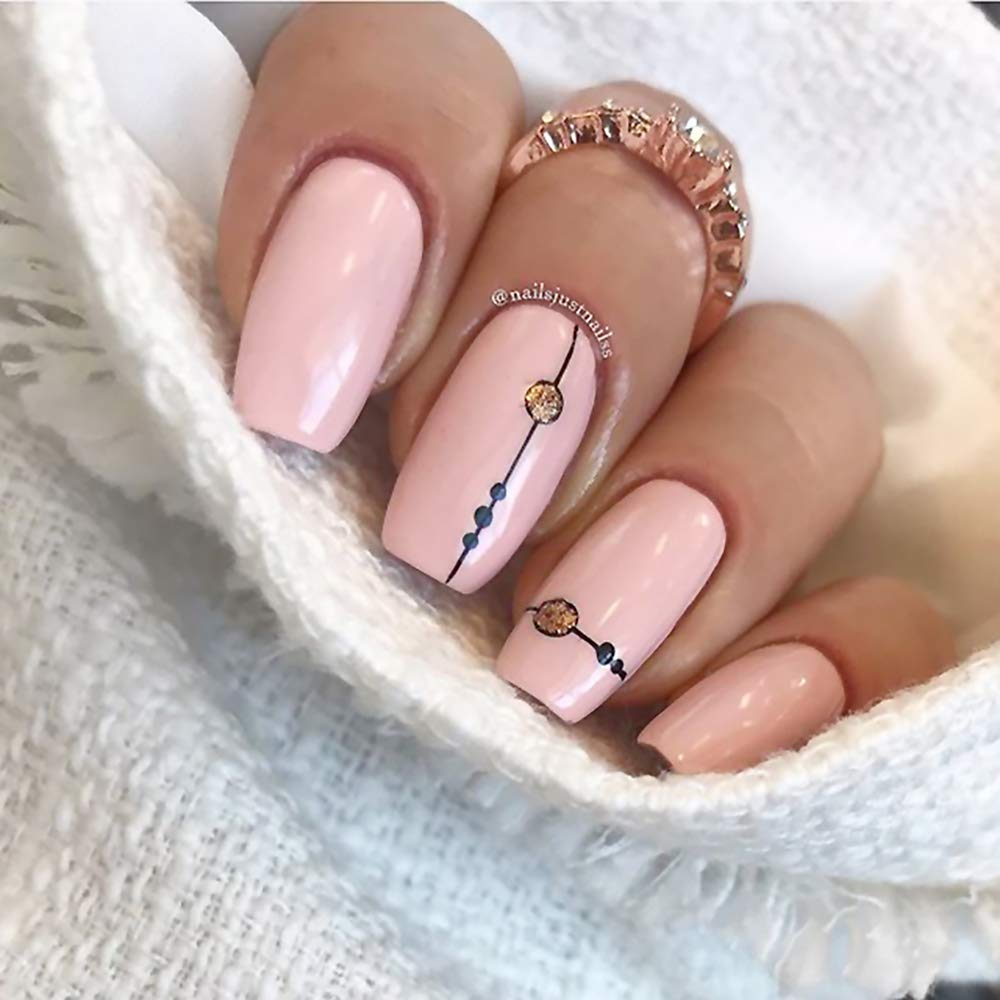 duri Nail Polish, 719 Poetic Blush, Fabulous Creamy Blush Pink, Full Coverage, Glossy, Fast Drying, 0.5 Fl Oz