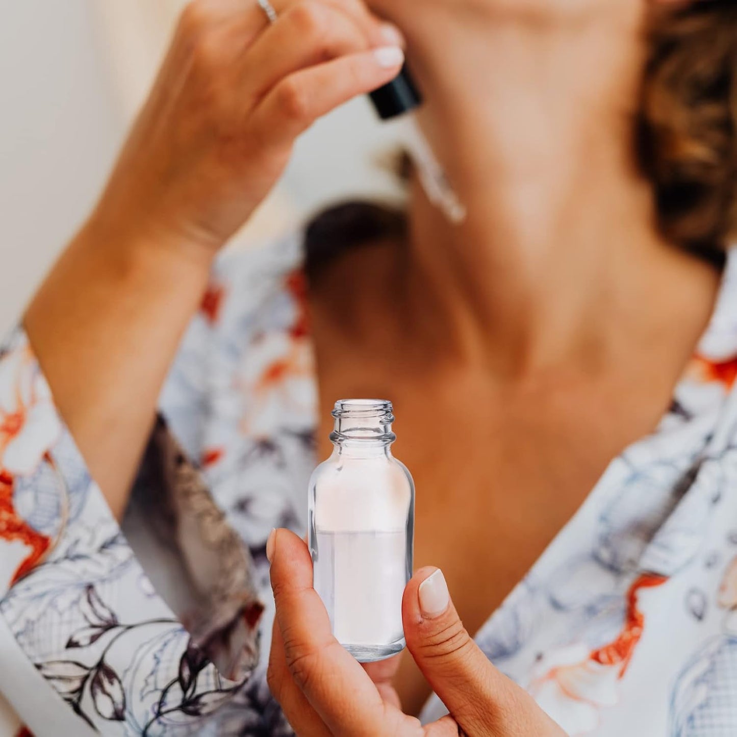 48 Pack 1oz Clear Glass Bottles with Glass Eye Droppers for Essential Oils, Perfumes & Lab Chemicals (Brush, Funnels, 2 Extra Droppers, 54 Pieces Labels & 30ml Measuring Cup Included)