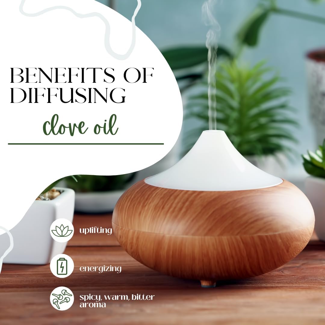 Clove Leaf Essential Oil – 8 fl oz (237 ml) Aluminum Bottle w/Plug Cap – 100% Pure Essential Oil – GreenHealth