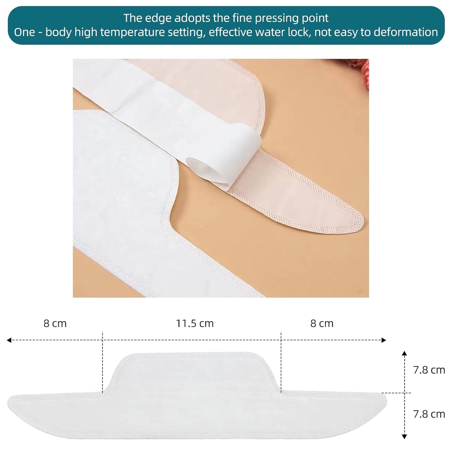 Neck Collar Sweat Pads, CANAGROW 80PCS Disposable Collar Protectors Self-adhesive Anti-Dirty Stain Shirt Neck Liner for Shirts, Absorbent Collar Sweat Stickers for Men Women