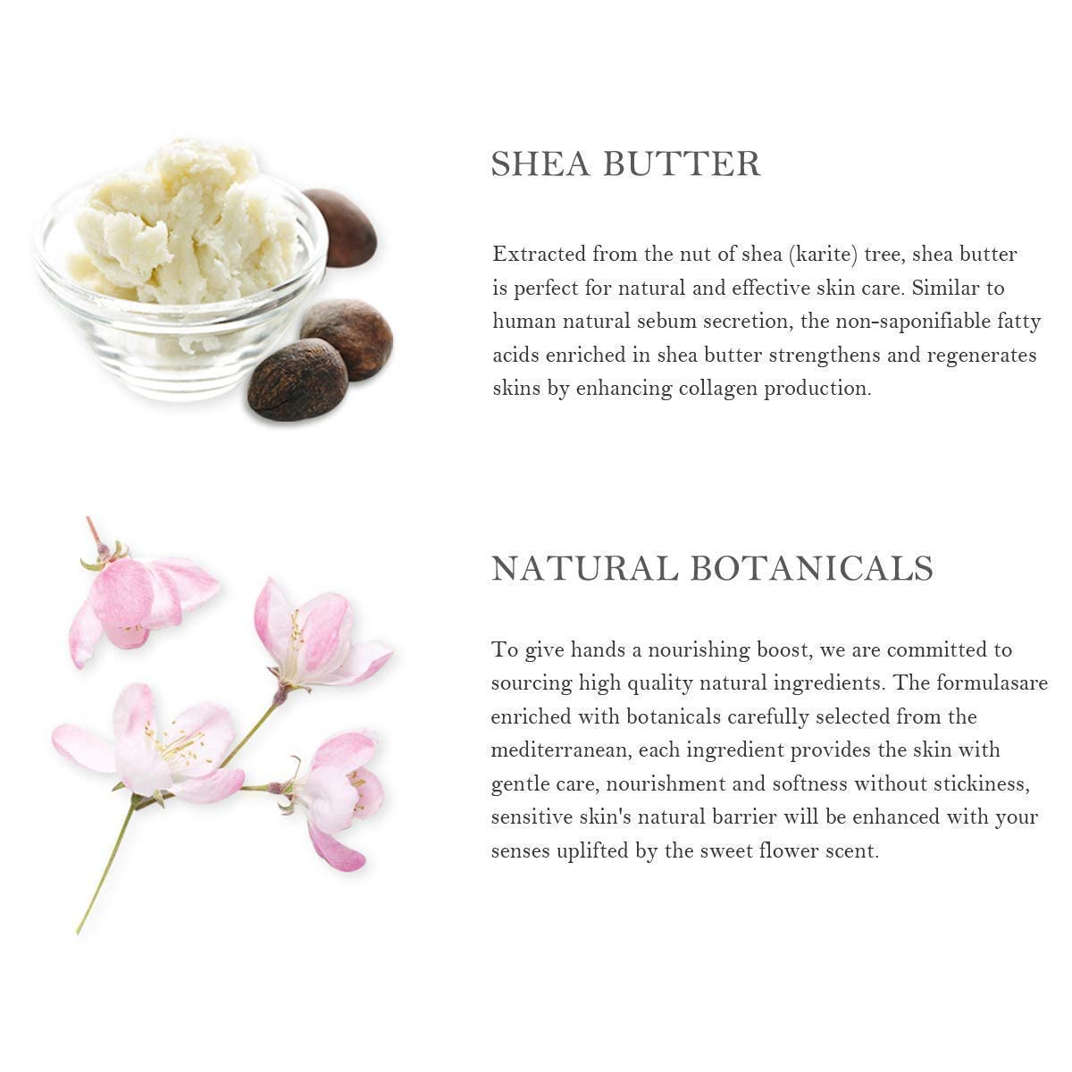 BODY & EARTH # LOVE Hand Cream Gift Set, Hand Lotion Sets for Mothers Day Gifts, Hand Care Set with Shea Butter, Travel Size Lotion Set for Women, 2 Hand Cream & Exfoliating Cream, Birthday Gifts Box