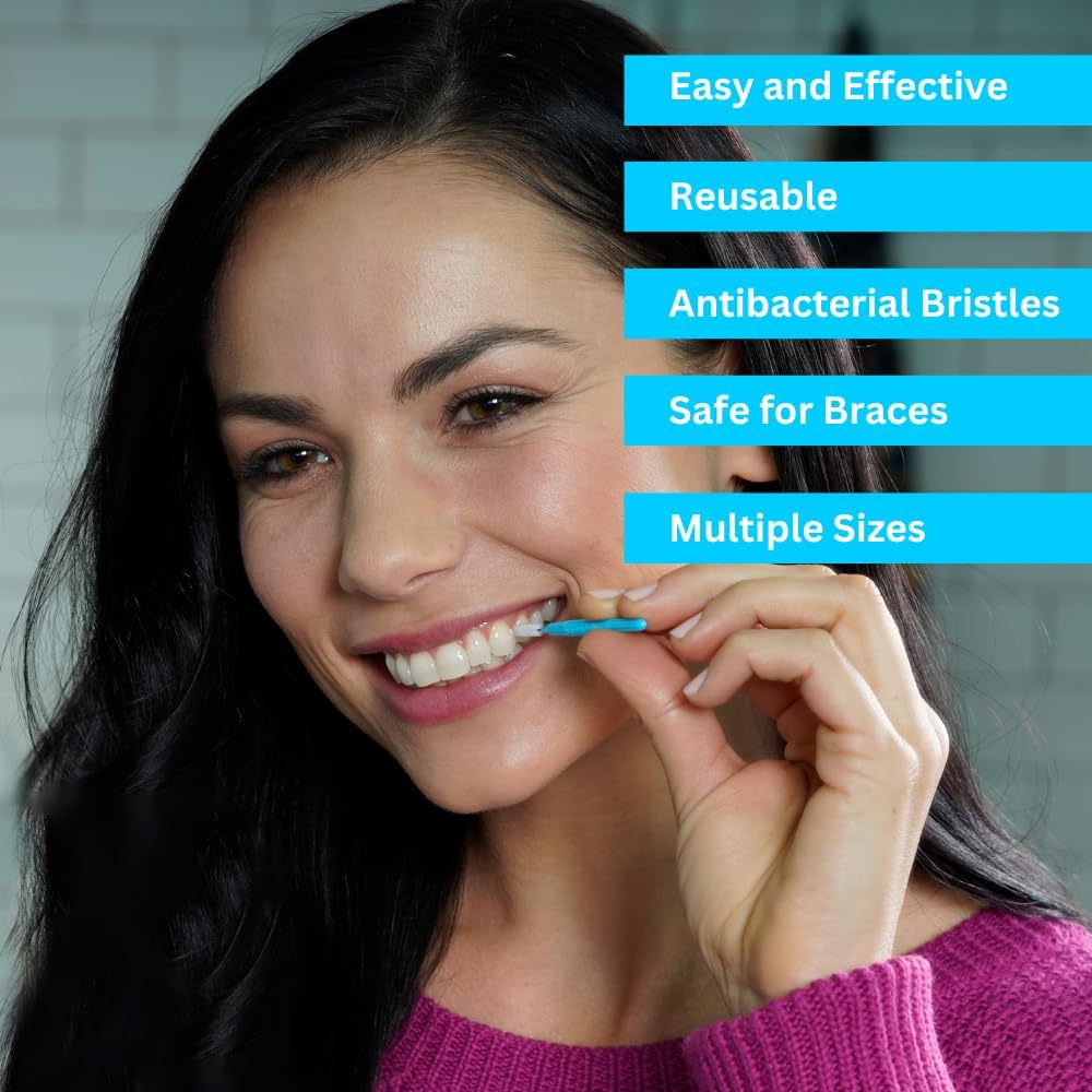 Piksters Interdental Brushes, Size 0, 100 Count (10 x 10 Packs), Interdental Tooth Brush for VeryTight Gaps, Gum Soft Bristles for Plaque Removal, Safe for Braces (100 pk)