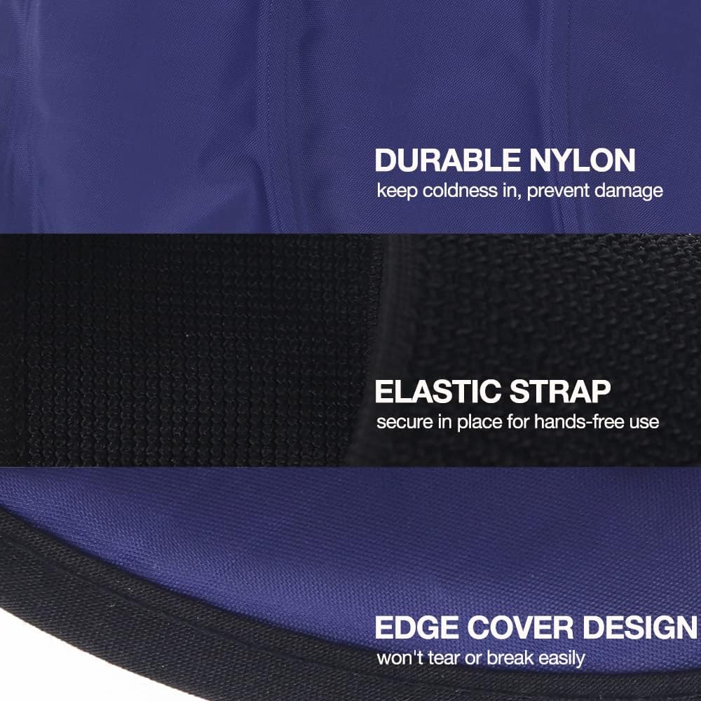 Ankle Ice Pack Wrap Heel Ice Pack for Pain Relief, Hot Cold Therapy Cold Pack for Plantar Fasciitis, Achilles Tendonitis, Ankle Sprain, Foot Pain, 2Packs