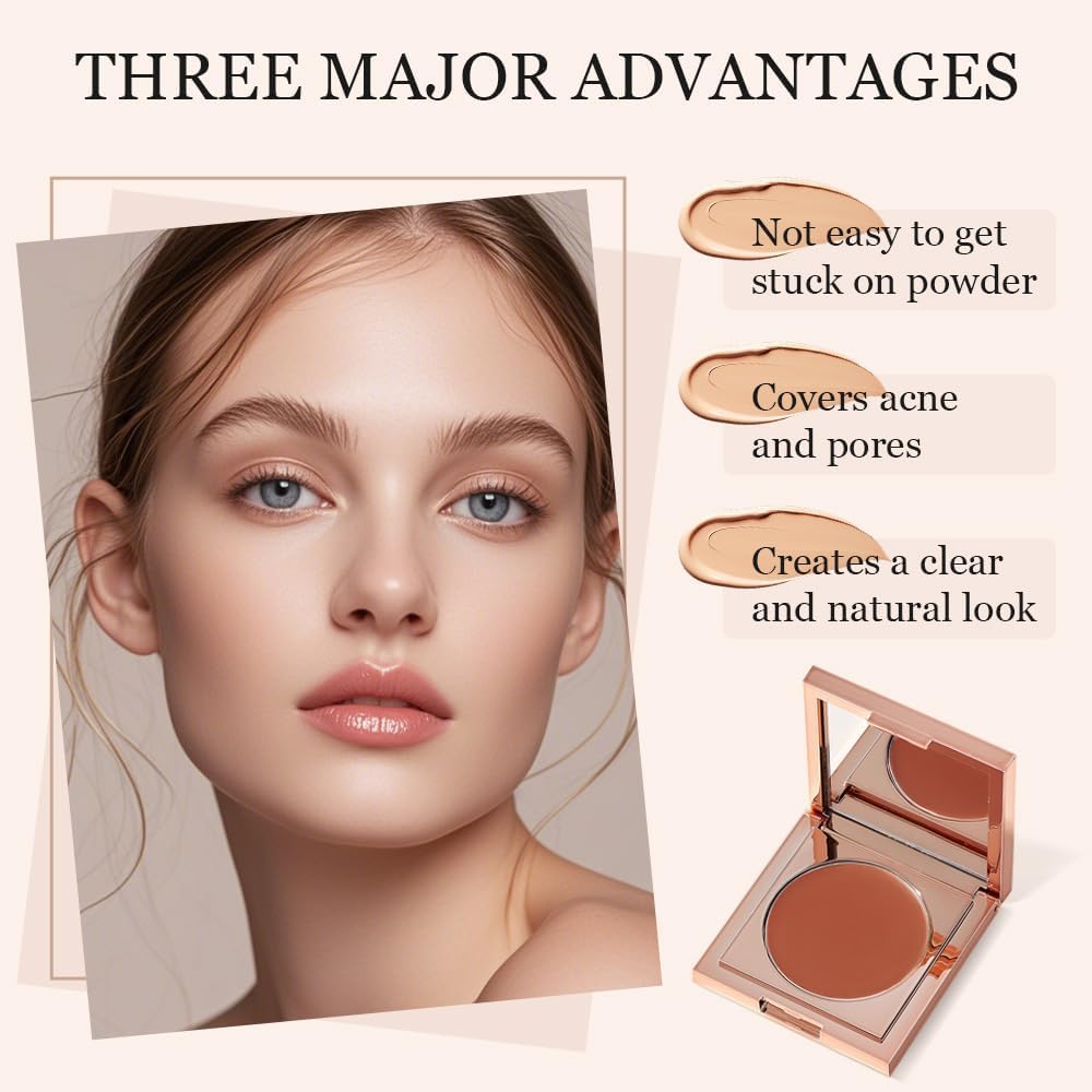 Viralvera Colored Clay Undereye Corrector, Colored CC Undereye Corrector, Eye Concealer Color, Clay Neutralizing Makeup Under Eye Hydrating Concealer with Brush