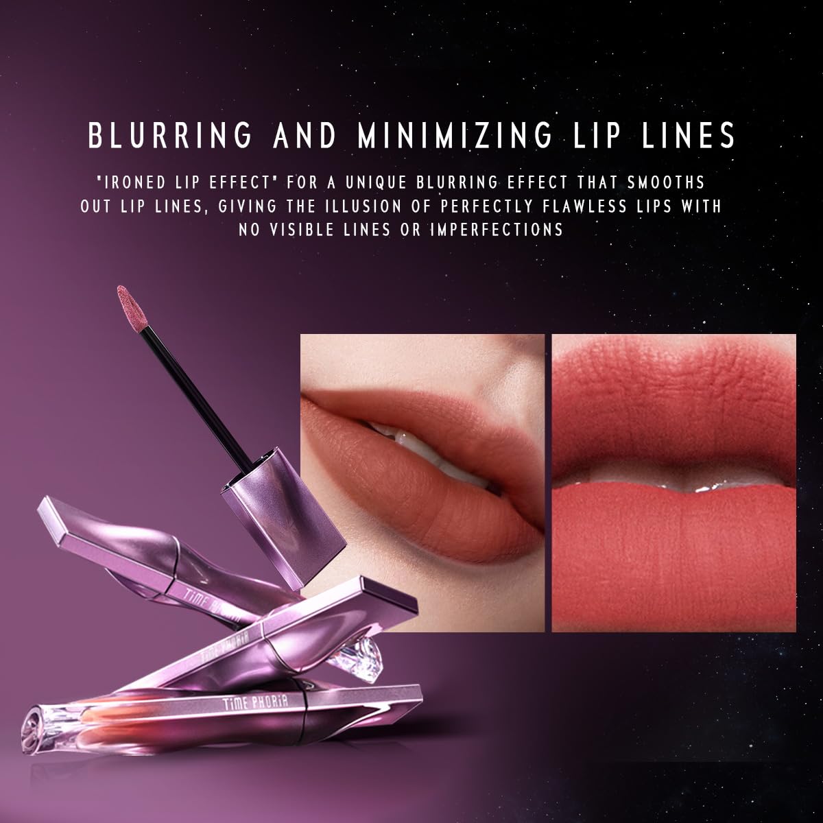 NEBULA VELVET LIP CREAM-Long Lasting Lip Stain, Waterproof and Transfer Proof Lip Tint, Matte Finish Lipstick, Smooth Out Lip Lines, Lightweight Lip Cream, High Coverage (12 ESTELLE)