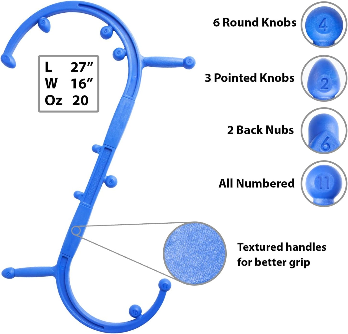 Body Back Buddy Elite His and Hers Bundle– USA Made – Trigger Point Massage Tool, Neck and Back Massager Handheld, Manual Self Massager, Massage Cane