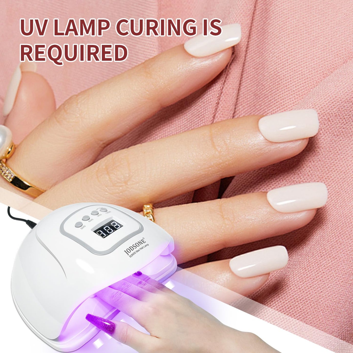 JODSONE 10ml Nude Pink Gel Nail Polish Set 6Colors Long Lasting Neutral Brown Red Purple Nail Polish Lacquer Glossy Art for Nail and Salon Need U V Lamp