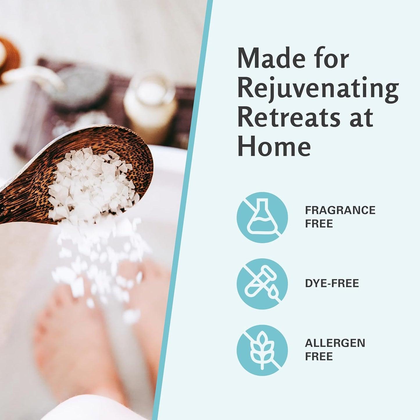 Magnesium Flakes for Bath and Foot Soak, Fragrance Free Mineral-Rich Sea Salts for Overworked Feet, Dry Skin & Sore Muscles, Formulated with Stem Cell Extract for Skin Renewal, 28 oz (1.75 lb) by M3