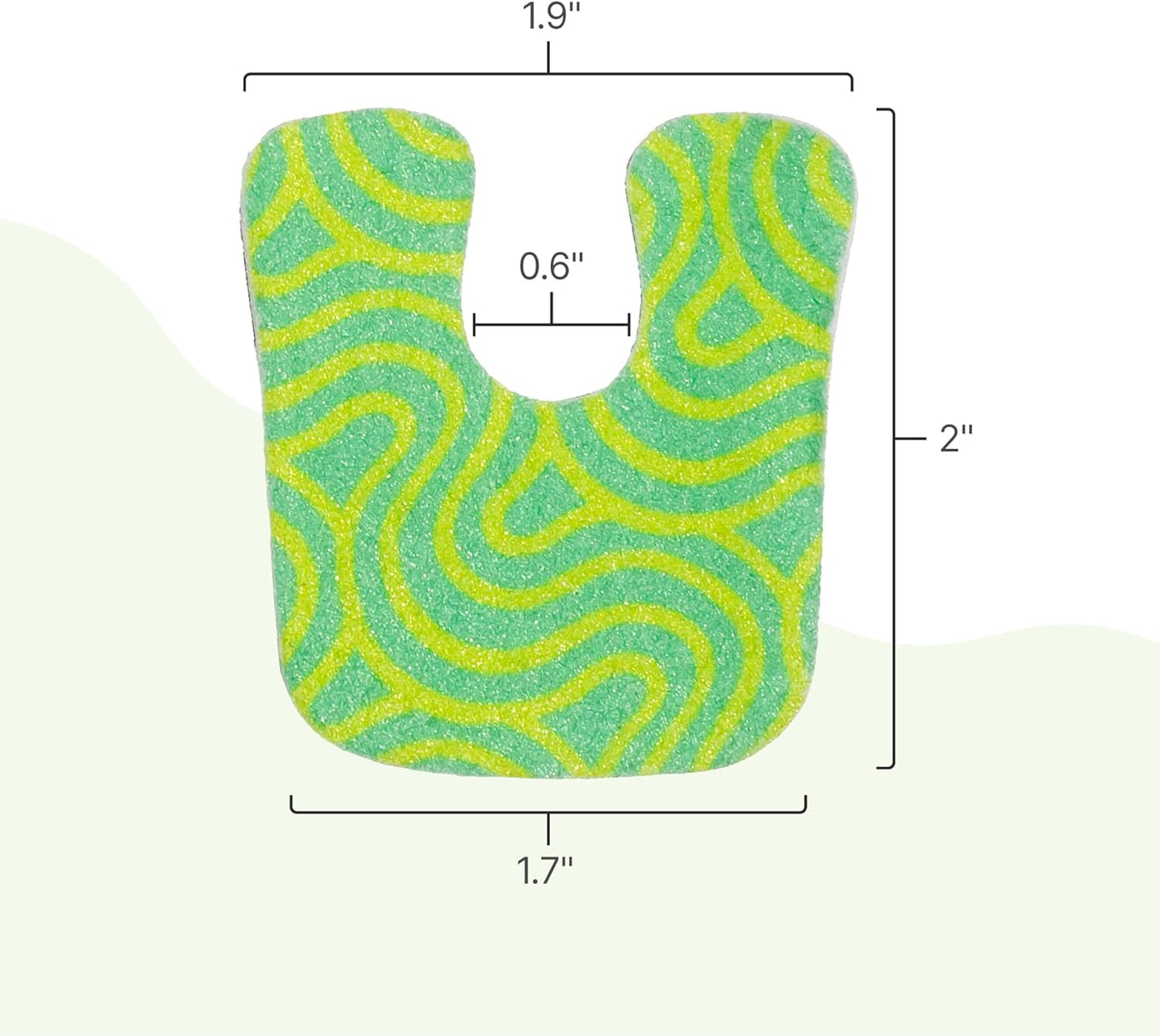 ZenToes Callus Pads | U-Shaped Design Moleskin Blister Pads | Self-Stick Adhesive Felt All Day Comfort Cushions for Calluses and Corns | Reduce Pressure and Friction | 18 Count (Motion Mosaic)