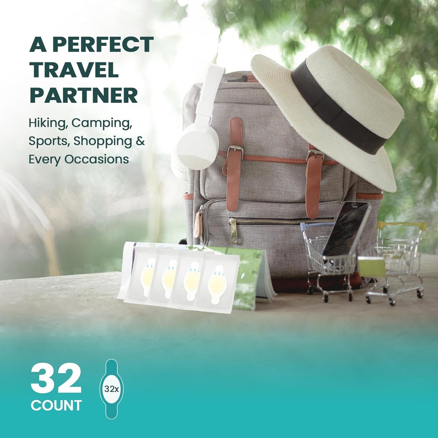 Hydrocolloid Gel Blister Bandages Pads - Promifun Waterproof Adhesive Blisters Bandages - Blister Pads for Heel, Foot, Toe, Feet - Gel Blister Chshions for Prevention & Recovery (32ct,Toe Pack)