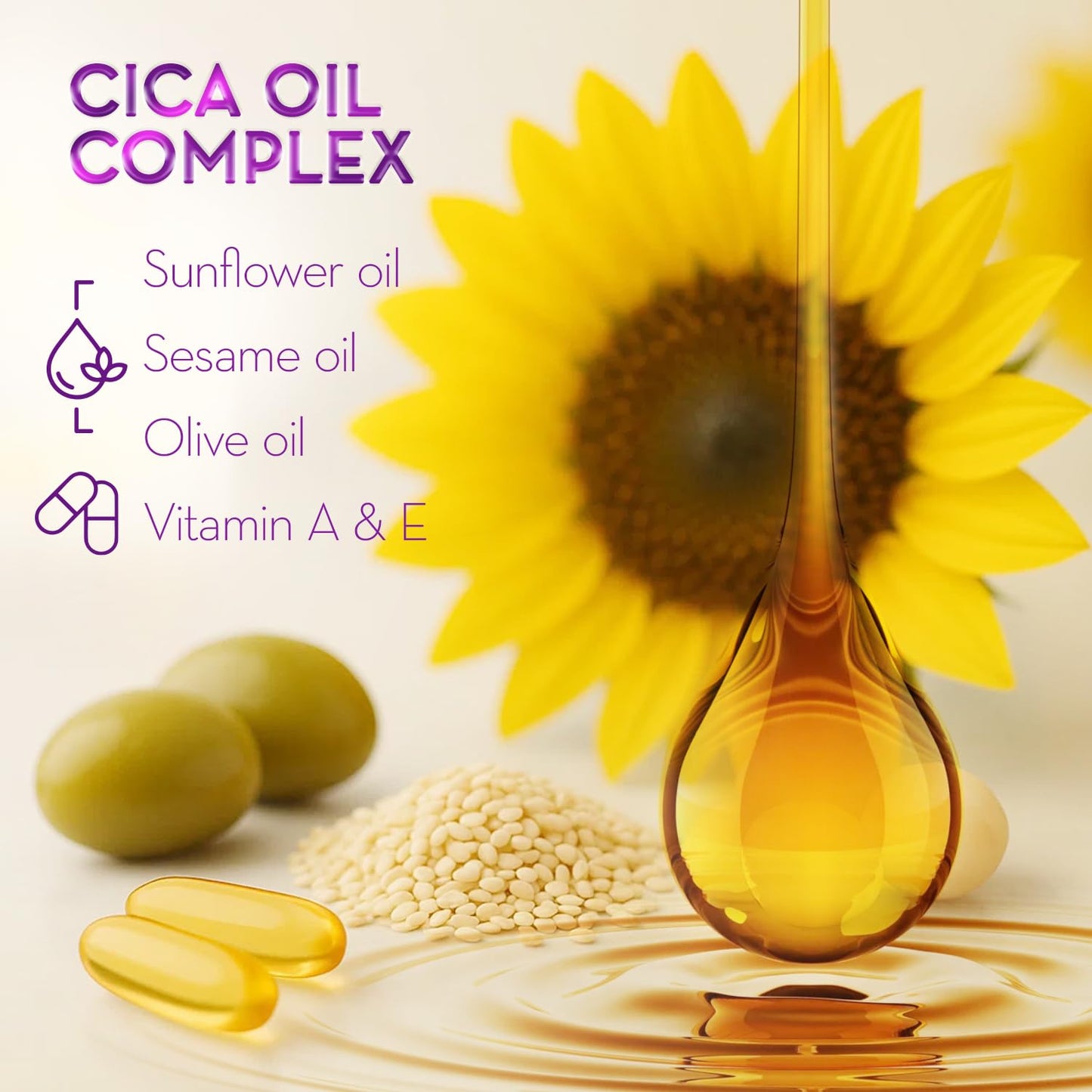 Cicatricure Cica Oil for Stretch Marks & Scars, Visible Results in 4 Weeks, Pregnancy Must-Haves Body Oil with Vitamin E, Stretch Mark Oil, Scar Treatment with Botanical Ingredients, 6.7 fl oz -3 Pack