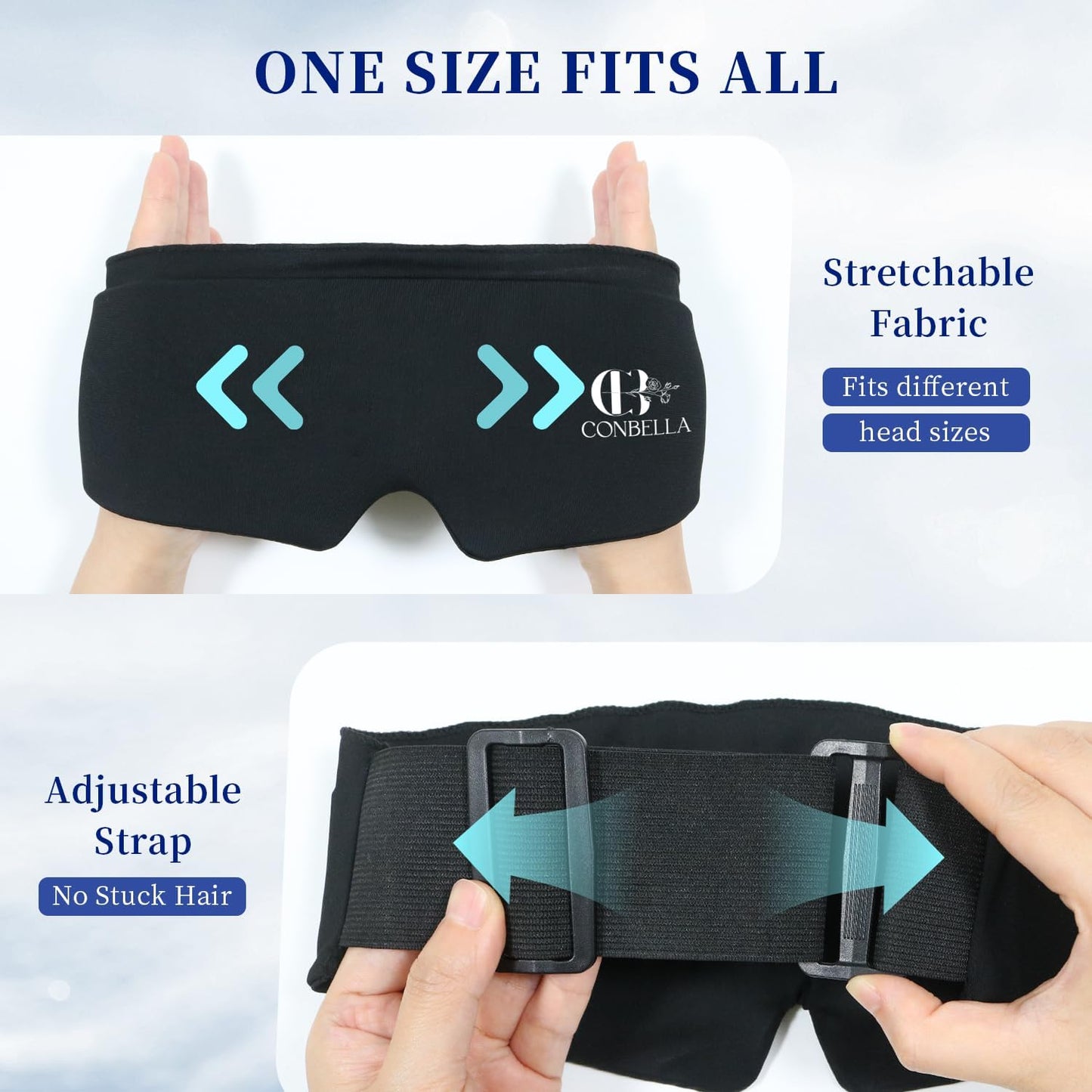 Cooling Eye Mask for Puffy Eyes, Gel Eye Mask, Cold Compress for Puffiness, Migraines, Headache, Dark Circles, Reusable, Flexible, Cooling Sleep Mask Long-Lasting Comfort for Men Women