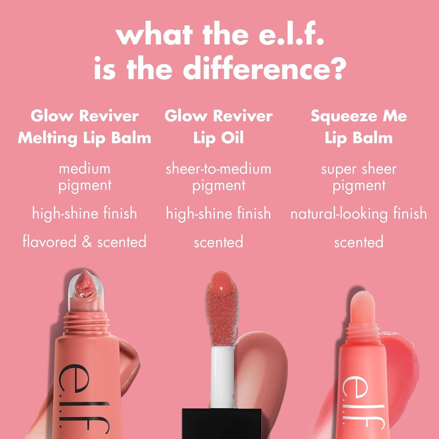 e.l.f. Glow Reviver Melting Lip Balm, Hydrating Tinted Lip Balm For A Glossy Finish & Soft, Supple Lips, Vegan & Cruelty-Free, Cotton Candy Crush